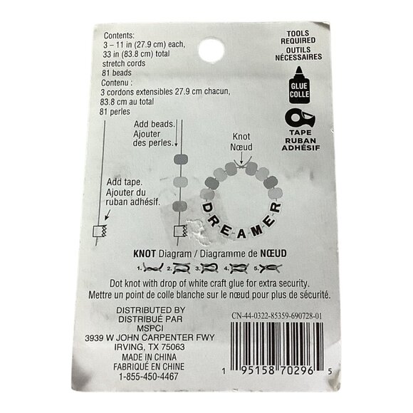 Dreamer Wish Bracelet Craft Kit By Creatology - Makes 3 Bracelets - Picture 2 of 5